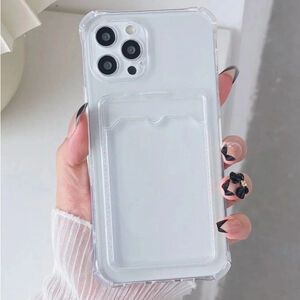 ⚠️Clearance iPhone 13/Pro/Pro Max Clear Protective Phone Case W/ Card Holder SAU